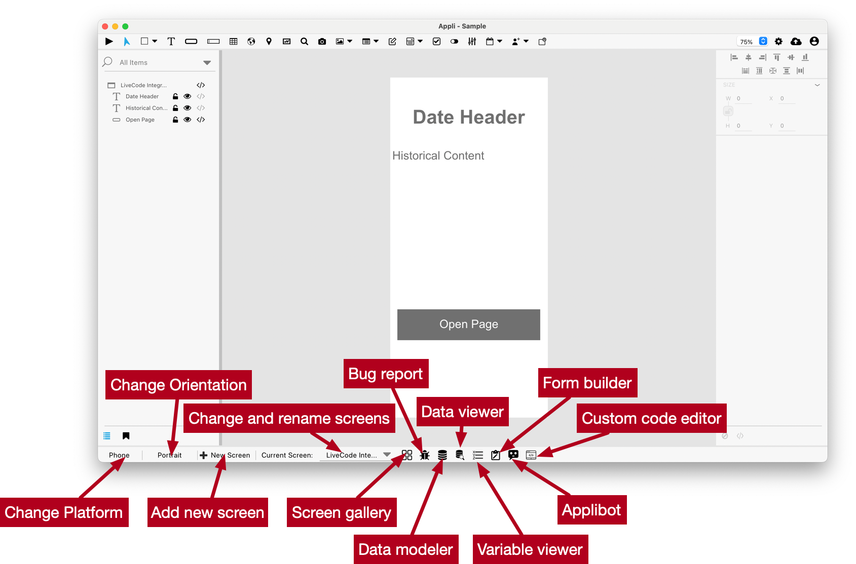 Footer features at a glance